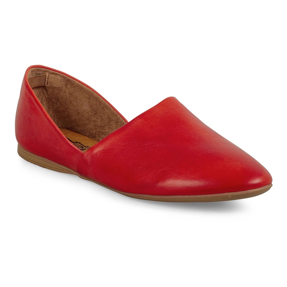 Miz Mooz Red Pointed Kimmy Flat